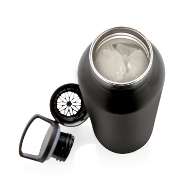 Logo trade promotional products image of: Vacuum insulated leak proof standard mouth bottle