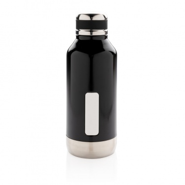 Logo trade promotional gifts picture of: Leak proof vacuum bottle with logo plate