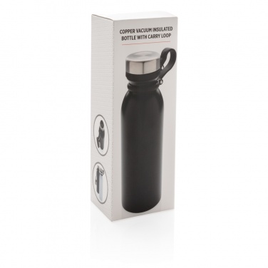 Logo trade business gift photo of: Copper vacuum insulated bottle with carry loop