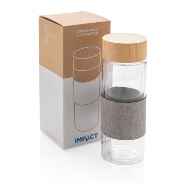 Logotrade promotional giveaway picture of: Impact double wall borosilicate glass bottle