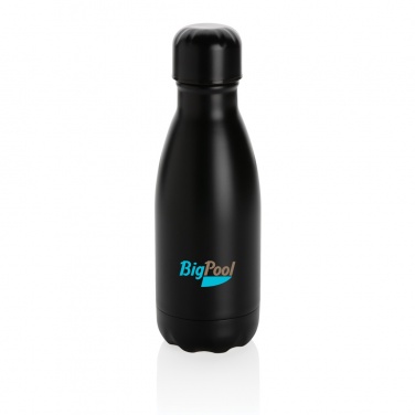 Logo trade promotional merchandise photo of: Solid colour vacuum stainless steel bottle 260ml