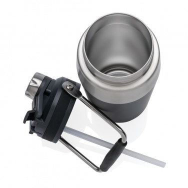 Logo trade promotional giveaways image of: Vacuum stainless steel dual function lid bottle 500ml