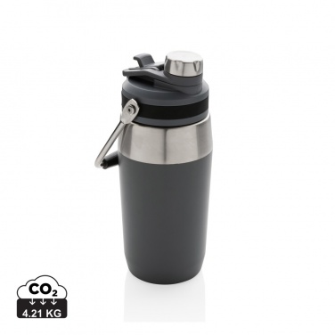 Logo trade promotional gifts image of: Vacuum stainless steel dual function lid bottle 500ml