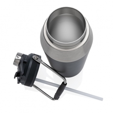 Logotrade promotional item image of: Vacuum stainless steel dual function lid bottle 1L