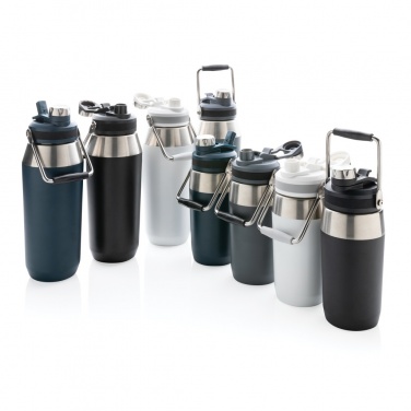 Logotrade corporate gift image of: Vacuum stainless steel dual function lid bottle 1L