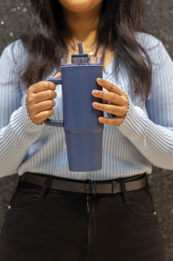 Logo trade advertising product photo of: Tana RCS plastic tumbler with handle 900ml