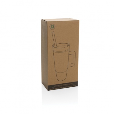 Logotrade advertising product picture of: Tana RCS plastic tumbler with handle 900ml
