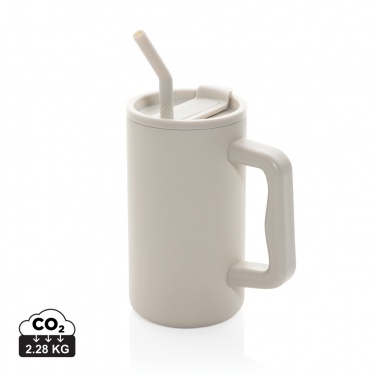 Logotrade business gift image of: Cube RCS certified recycled steel mug 800ml