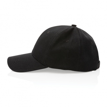 Logo trade business gifts image of: Impact 6 panel 280gr Recycled cotton cap with AWARE™ tracer
