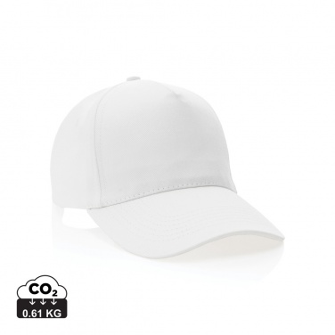 Logotrade promotional giveaway image of: Impact 5panel 280gr Recycled cotton cap with AWARE™ tracer