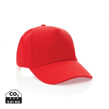 Logo trade promotional giveaway photo of: Impact 5panel 280gr Recycled cotton cap with AWARE™ tracer