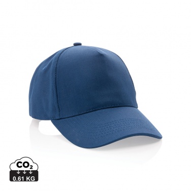 Logo trade promotional gifts picture of: Impact 5panel 280gr Recycled cotton cap with AWARE™ tracer