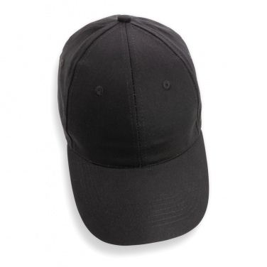 Logo trade promotional merchandise image of: Impact 6 panel 190gr Recycled cotton cap with AWARE™ tracer