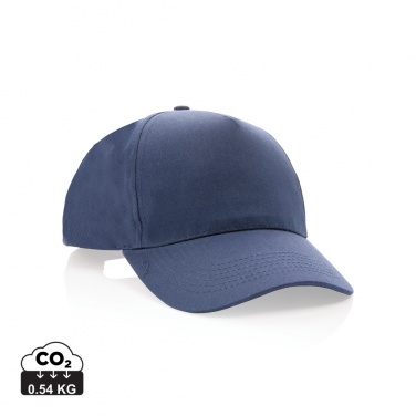 Logotrade promotional merchandise photo of: Impact 5 panel 190gr Recycled cotton cap with AWARE™ tracer