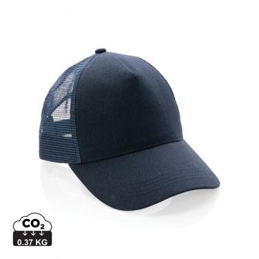 Logo trade corporate gifts picture of: Impact AWARE™ Brushed rcotton 5 panel trucker cap 190gr