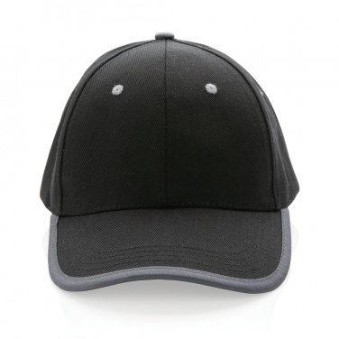 Logo trade corporate gifts picture of: Impact AWARE™ Brushed rcotton 6 panel contrast cap 280gr