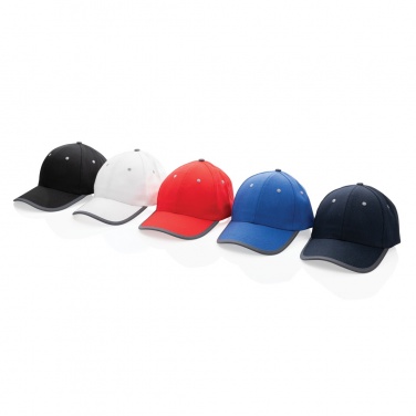 Logotrade business gifts photo of: Impact AWARE™ Brushed rcotton 6 panel contrast cap 280gr
