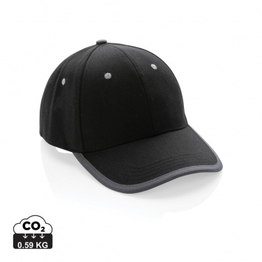Logotrade promotional gift image of: Impact AWARE™ Brushed rcotton 6 panel contrast cap 280gr