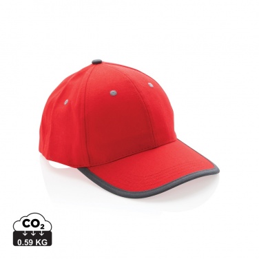 Logotrade promotional products photo of: Impact AWARE™ Brushed rcotton 6 panel contrast cap 280gr