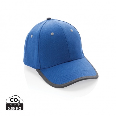 Logo trade business gift photo of: Impact AWARE™ Brushed rcotton 6 panel contrast cap 280gr