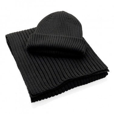 Logotrade promotional gift picture of: Impact AWARE™ Polylana® knitted scarf 180 x 25cm