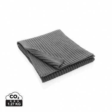 Logotrade promotional giveaway image of: Impact AWARE™ Polylana® knitted scarf 180 x 25cm