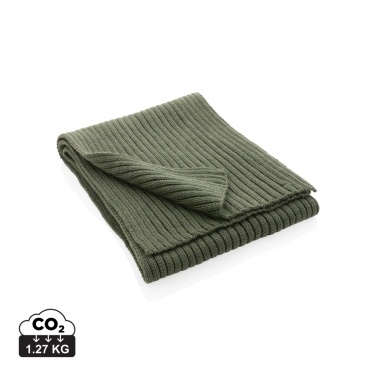 Logo trade promotional merchandise photo of: Impact AWARE™ Polylana® knitted scarf 180 x 25cm