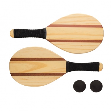 Logotrade corporate gift picture of: Wooden frescobol tennis set
