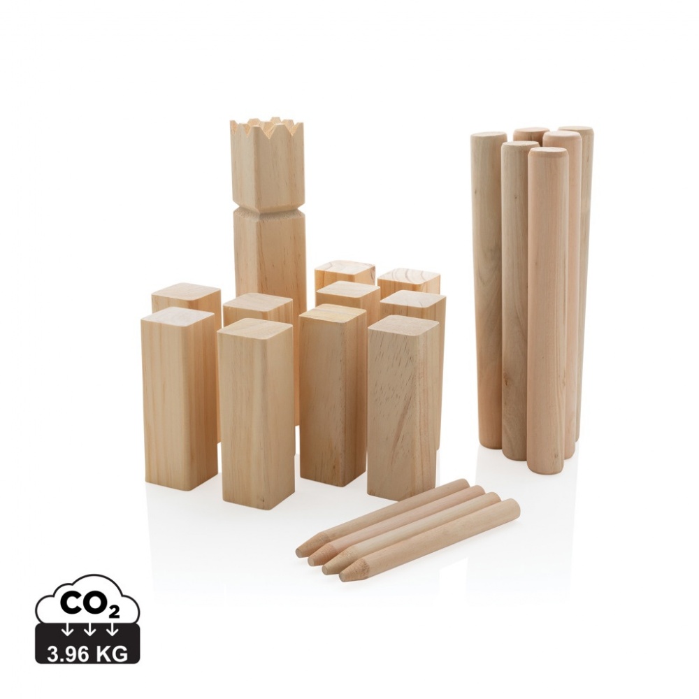 Logo trade business gift photo of: Wooden kubb set