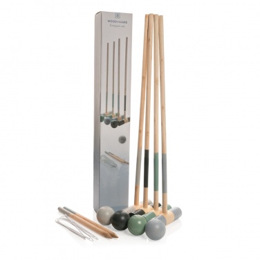 Logotrade promotional merchandise image of: Wooden croquet set