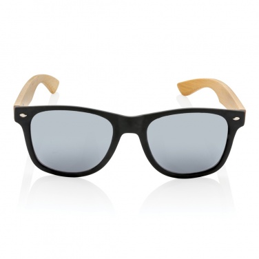 Logo trade promotional giveaway photo of: Bamboo and RCS recycled plastic sunglasses