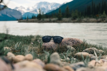 Logo trade promotional giveaway photo of: Swiss Peak RCS rplastic polarised sunglasses