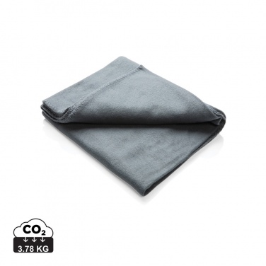 Logo trade promotional items image of: Fleece blanket in pouch