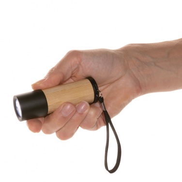 Logotrade promotional products photo of: Bamboo and RCS certfied recycled plastic torch