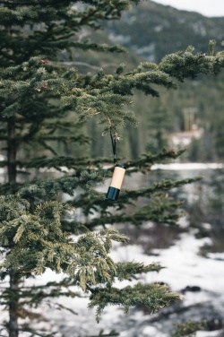Logo trade corporate gift photo of: Bamboo and RCS certfied recycled plastic torch