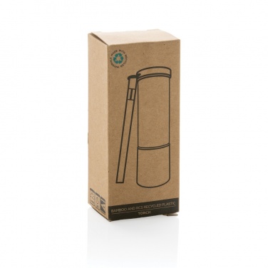 Logotrade promotional product picture of: Bamboo and RCS certfied recycled plastic torch