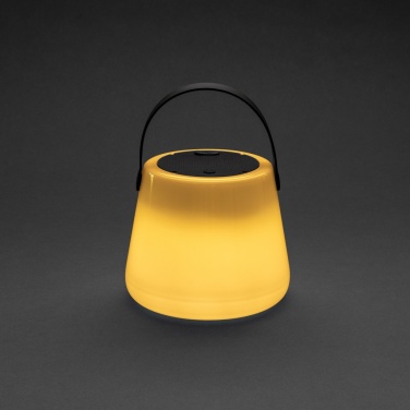 Logo trade promotional merchandise image of: SolarGlow RCS recycled ABS USB-rechargeable outdoor light