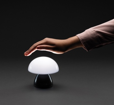 Logo trade promotional merchandise photo of: Luming RCS recycled plastic USB re-chargeable table lamp