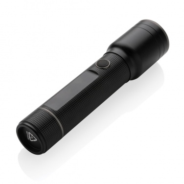 Logotrade advertising products photo of: RCS recycled aluminum USB-rechargeable heavy duty torch