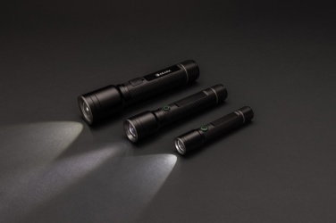 Logotrade corporate gift image of: RCS recycled aluminum USB-rechargeable heavy duty torch