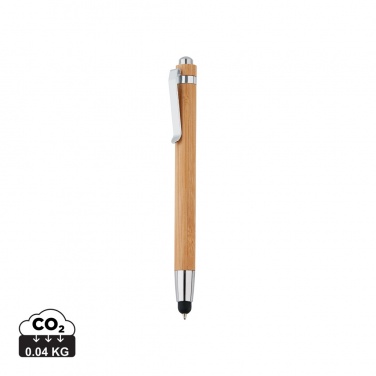 Logo trade promotional item photo of: Bamboo stylus pen