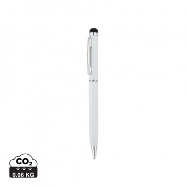 Logo trade promotional merchandise photo of: Thin metal stylus pen