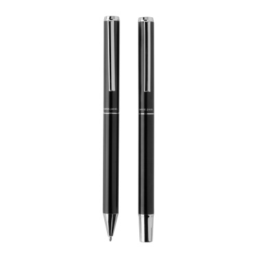 Logotrade promotional gift image of: Swiss Peak Cedar RCS certified recycled aluminum pen set