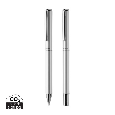 Logotrade promotional items photo of: Swiss Peak Cedar RCS certified recycled aluminum pen set