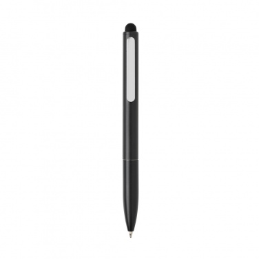 Logotrade advertising products photo of: Kymi RCS certified recycled aluminium pen with stylus