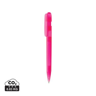 Logo trade promotional giveaways image of: Devin GRS certified RABS pen transparent