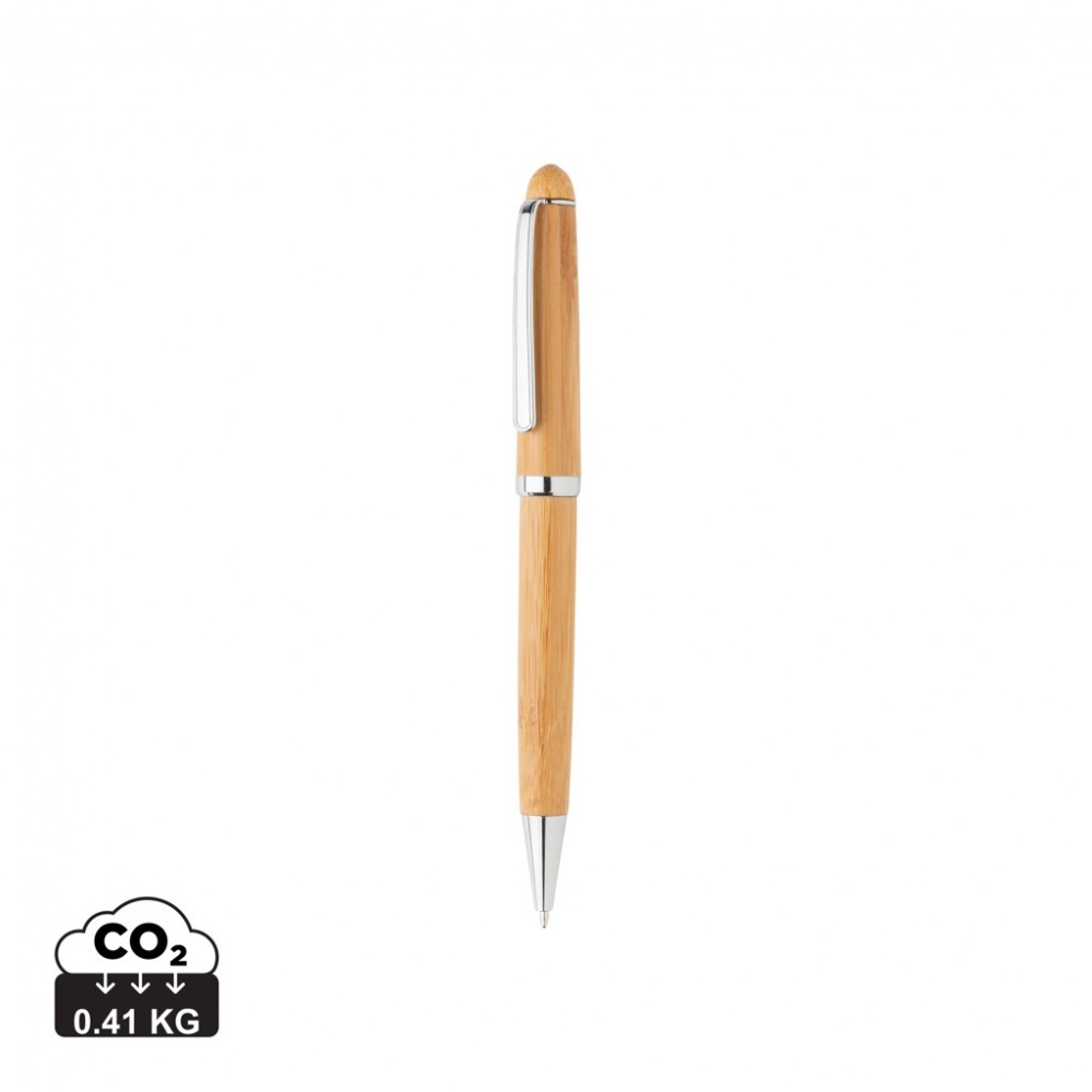 Logo trade promotional products image of: Bamboo pen in box