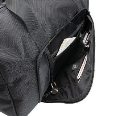 Logo trade advertising products picture of: Swiss Peak AWARE™ RPET Voyager weekend bag