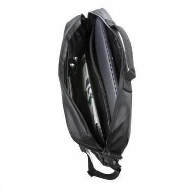 Logo trade corporate gift photo of: Fashion black 15.6" laptop bag PVC free