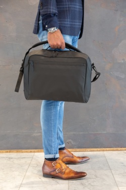 Logotrade promotional product picture of: Fashion black 15.6" laptop bag PVC free